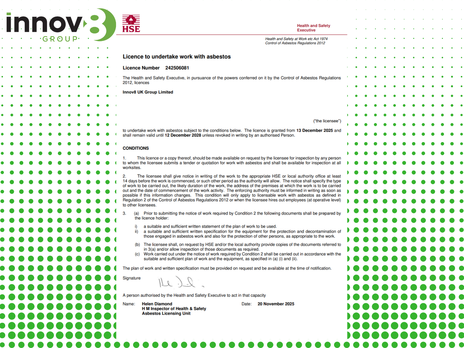 Why using a licensed Asbestos removal company matters, Innov8 Group UK